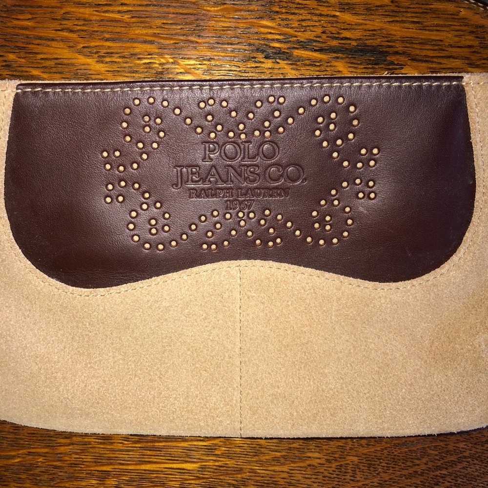 RALPH LAUREN Suede Clutch~Wristlet Purse